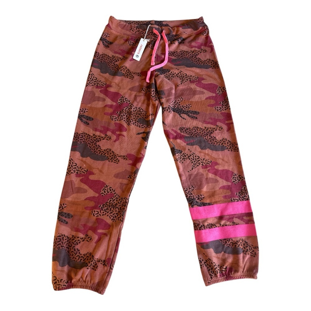 Sundry Brown and Pink Camouflage joggers